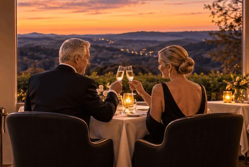 Champagne Sunset at Mount Lofty House